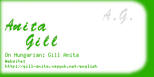 anita gill business card